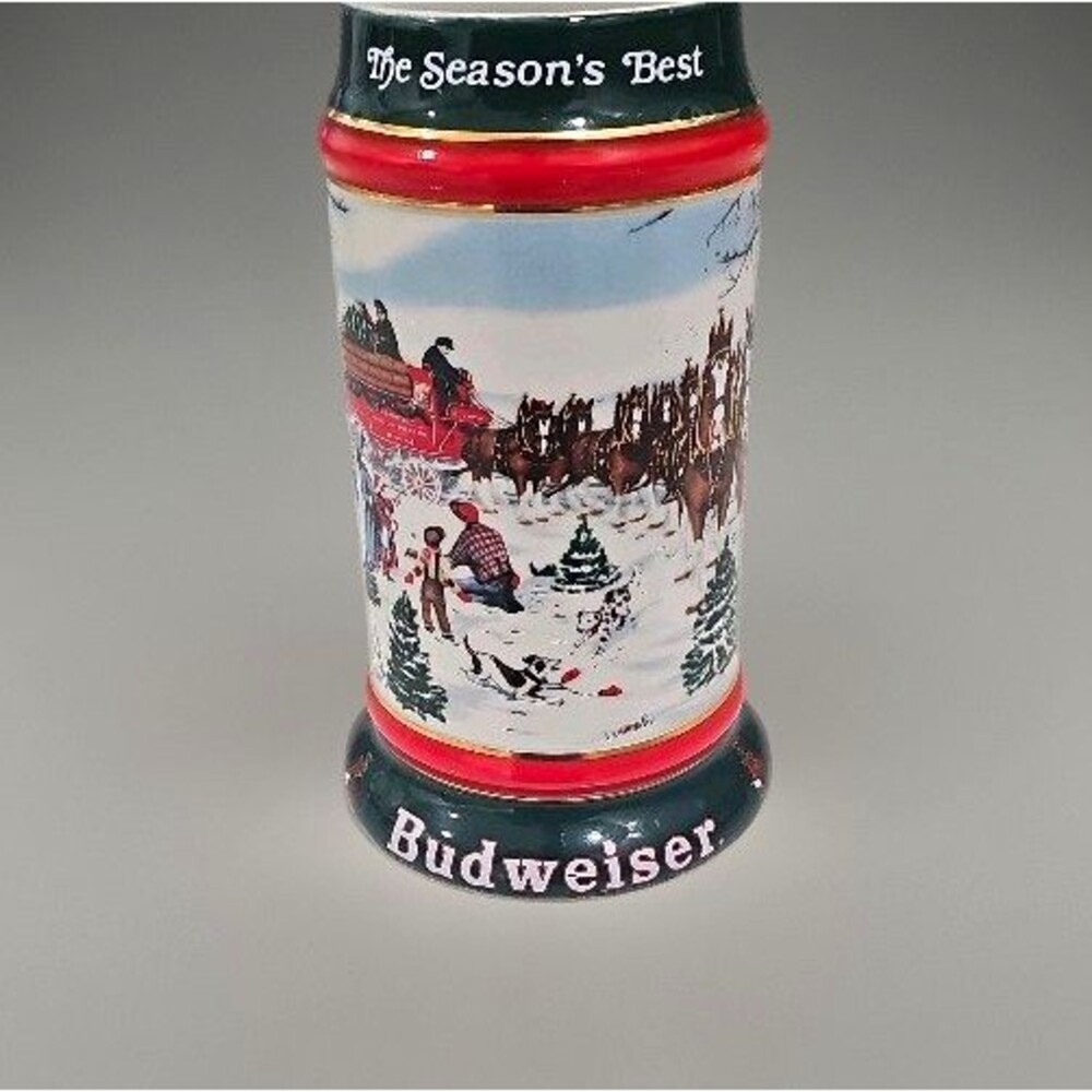 Budweiser 1991 Collector's Series "The Season's Best" Stein Breweriana